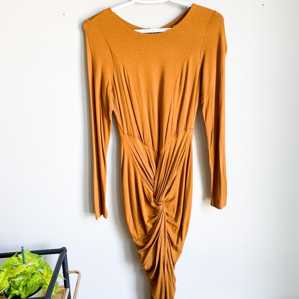 Long sleeve split front maxi - Picture 2 of 3